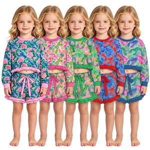 ชุดนอนเด็กแขนยาวลายวาเลนไทน์ ดีไซน์ใหม่ ขายส่งเสื้อผ้าเด็ก - Product Image 6