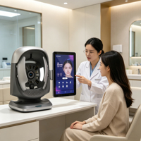 Analizador de Piel Profesional con Espejo Mágico 3D, Dispositivo de Escaneo Facial con Sistema de Análisis de Inteligencia Artificial, Máquina de Análisis de Piel