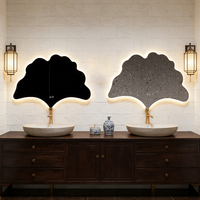 Miroir intelligent sans cadre, rétroéclairé par LED, forme irrégulière, interrupteur tactile, anti-buée, mural, design personnalisé, hôtel, salon, vente en gros