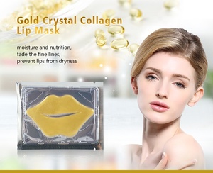 Private label personalizzato lip rimpolpante maschera 24k oro di cristallo del collageno lip mascherina di sonno patch produttore - Product Image 5