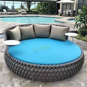 <span class=keywords><strong>Chaise</strong></span> <span class=keywords><strong>longue</strong></span> ronde en corde d'extérieur de luxe, vente chaude, coussin résistant à l'eau, <span class=keywords><strong>chaise</strong></span> <span class=keywords><strong>longue</strong></span> confortable <span class=keywords><strong>pour</strong></span> la cour et l'hôtel - Product Image 5