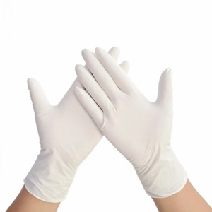 Guantes de Examen de Látex Desechables de Malasia, 5 MIL de Grosor, 24 CM de Largo, Empolvados y Sin Polvo - Product Image 1