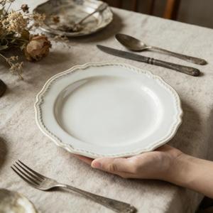 Vintage Porcelain Plate Breakfast Bubble Cute Tableware Set Luxury Bowl - Product Image 2