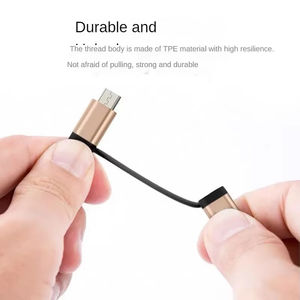 Cable adaptador OTG 2 en 1 tipo C para Samsung S10 S10 + Xiaomi Mi 9 Android <span class=keywords><strong>MacBook</strong></span> <span class=keywords><strong>Mouse</strong></span> Gamepad Tablet PC tipo C OTG Cable USB - Product Image 4