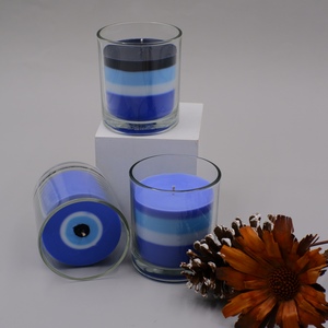 <span class=keywords><strong>Vela</strong></span> de Cera de Soja en Frasco de Vidrio con Ojos de Demonio Artificiales, Etiqueta Privada, <span class=keywords><strong>para</strong></span> Fiestas, Diwali, Ramadán y Bares - Product Image 6