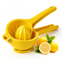 Handmatige plastic citruspers, kleine huishoudelijke draagbare fruit- en groentesqueezer, multifunctioneel keukengereedschap