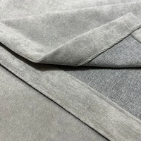 Fourniture d'usine de haute qualité un côté lin un côté velours 100% tissu de rideau occultant