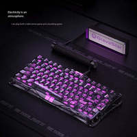 GravaStar Mercury V75 Lite 75% Wired Hall Effect Keyboard 8K Hz 0.01mm RT Hot Swappable Transparent RGB for PC Gaming