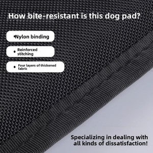 Zware, bijtbestendige, waterdichte, moderne luxe honden slaapmat van traagschuim met afneembare hoes - Product Image 5