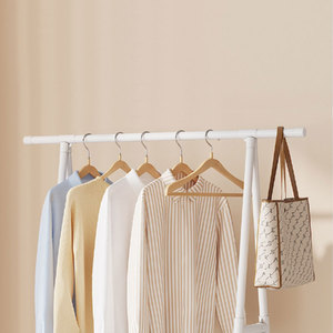 Étagère en métal <span class=keywords><strong>Porte</strong></span>-vêtements pliable Petit <span class=keywords><strong>Porte</strong></span>-vêtements <span class=keywords><strong>Porte</strong></span>-manteau debout amovible Séchage du linge suspendu Économisez de l'espace <span class=keywords><strong>sur</strong></span> roues - Product Image 5