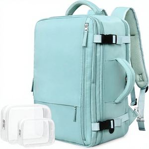 Sac à dos de voyage unisexe léger en polyester avec fermeture éclair, approuvé pour les cabines d'avion - Product Image 1