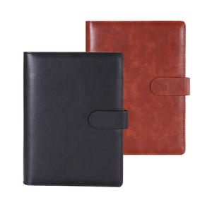 Carnet de notes professionnel en cuir à feuilles mobiles avec boucle magnétique, ensemble portable pour réunions de bureau, coffret cadeau personnalisé - Product Image 3