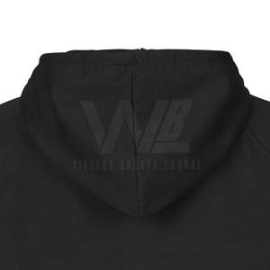 Sudadera con capucha térmica de invierno de talla grande a prueba de viento con logotipo personalizado 100% algodón con serigrafía patrón sólido cuello con capucha teñido liso - Product Image 4