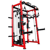 Machine Smith Commerciale Tout-en-un avec Power Rack et Crossover par Câble – Équipement de Musculation à Domicile