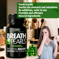 Breath Pearls Original Softgels : Perles de gel rafraîchissantes à la menthe naturelle pour une haleine fraîche et durable