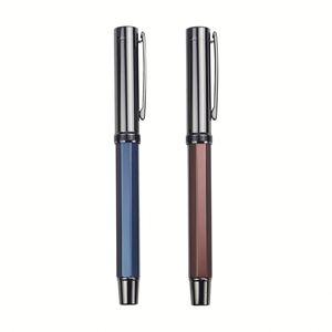 High Quality Custom Logo 1.0Mm Metal Ballpoint New Black Rotating Barrel Design Gift Advertising <b>Pen</b> for Business - Product Image 2