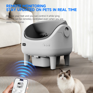 Kotak Pasir Kucing Otomatis Pintar Tipe Terbuka - Penghilang Bau dan Pembersihan Sendiri untuk <span class=keywords><strong>Maine</strong></span> <span class=keywords><strong>Coon</strong></span> - Product Image 3