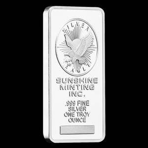 Hochwertiger Sunshine Minting Bar im Silver Eagle Design – Dekorativer Souvenir-Gedenkbarren als Geschenk für Sammler - Product Image 2