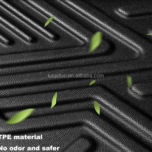 KQD High Quality <b>TPE</b> Waterproof Anti-Slip Car Floor Mats Full Set (3 Pieces) Geometric Pattern 3-3.5mm Thick 1 Year Warranty Fit - Product Image 5