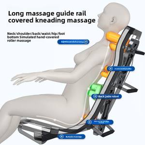 Nuovo Prodotto di Tendenza 2025 OEM Poltrona Massaggiante Smart 8D Zero Gravity con Cuscino a U Riscaldamento Polpacci Schermo Tattile LCD per Uso Domestico Corpo Intero - Product Image 3