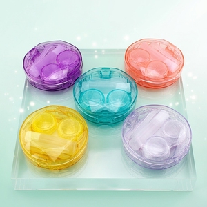 Étui rond pas cher pour <span class=keywords><strong>lentilles</strong></span> <span class=keywords><strong>de</strong></span> <span class=keywords><strong>contact</strong></span> couleur bonbon avec outils <span class=keywords><strong>de</strong></span> pose, boîte couple, étui à <span class=keywords><strong>lentilles</strong></span> <span class=keywords><strong>de</strong></span> <span class=keywords><strong>contact</strong></span> avec pince et ventouse - Product Image 1