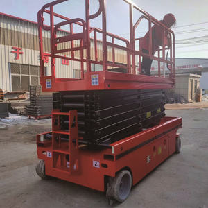 Plataforma Elevadora de Tijera Autopropulsada, Mini Plataforma Elevadora de Tijera, Plataforma de Trabajo Aérea para Terrenos Accidentados, Plataforma Elevadora Eléctrica, Elevador de Personas - Product Image 6