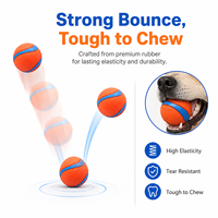 Balle de jeu pour chien en caoutchouc durable et écologique - Jouet flottant à mâcher avec personnalisation et emballage OPP