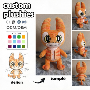 Peluche personnalisée en gros, mini chien <span class=keywords><strong>Corgi</strong></span>, cadeaux sur le thème des animaux, animal en peluche avec logo brodé personnalisé, jouet dragon en peluche - Product Image 2