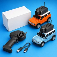 Voiture RC rapide avec caméra 1:64, télécommande, caméra HD WiFi, jouet pour enfants, 2 couleurs, application photo/vidéo/VR, mini voiture électrique pour garçons