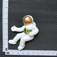 Personnalisé résine Artisanat Astronaute Réfrigérateur Aimants 3D Solide Aimant Résine Moules Vaisseau Spatial Décoration de La Maison Figurine