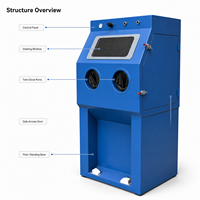 Machine de sablage à tambour rotatif entièrement automatique à base d'eau pour le nettoyage des moules, la finition des pièces industrielles et la suppression de la poussière