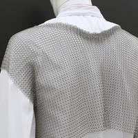 Tablier en maille de chaîne anti-coupure, gilet de protection pour boucher, anneaux en acier inoxydable