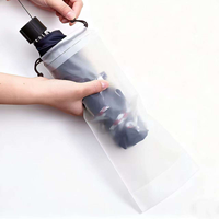 Sac de rangement pour parapluie avec cordon de serrage, en CPE givré, réutilisable, imperméable, pour la maison, avec logo, design personnalisé, neuf d'usine
