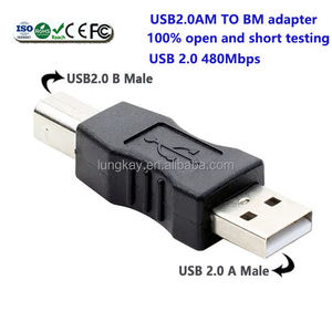 LUNG KAY <b>USB</b> <b>2.0</b> Type <b>a</b> Male to <b>USB</b> B Male Plug Adapter Power Supply Adapter <b>Usb</b> Printer Adapter for Laptop and AC Output - Product Image 2