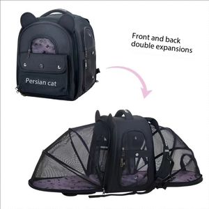<span class=keywords><strong>Mochila</strong></span> portátil multifuncional de gran capacidad <span class=keywords><strong>para</strong></span> mascotas con diseño de tienda plegable, bolso de hombro de nailon expandible - Product Image 2
