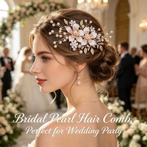 <span class=keywords><strong>Peigne</strong></span> à <span class=keywords><strong>cheveux</strong></span> robuste à forte adhérence, <span class=keywords><strong>barrette</strong></span> vintage solide pour femme, accessoires de coiffure fiables pour mariage - Product Image 1