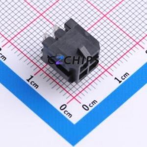 WB300A1H-043P-003 Wire-to-Board Pin Header Bent Lead Through Hole,P=3mm Connector 2x2P 3mm Right Angle Insert 4P - Product Image 1