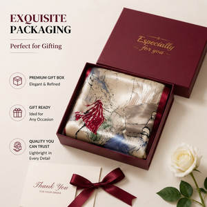 Écharpe carrée en soie de luxe personnalisée, impression d'art sur mesure, toutes tailles, foulard en soie de mûrier pour femme, accessoires de mode - Product Image 5