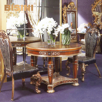 Table en marbre de Style Baroque royale, haut de Table pour les loisirs, empire et Volakas, couleur dorée, Baroque