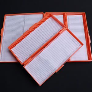 Boîte de rangement pour lames de <span class=keywords><strong>microscope</strong></span> en verre PP de laboratoire, 50 pièces, OEM, garantie 3 ans - Product Image 4