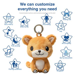 Tùy chỉnh dễ thương sang trọng Keychain Mặt dây chuyền món quà sinh nhật tùy chỉnh sang trọng Keychain - Product Image 2