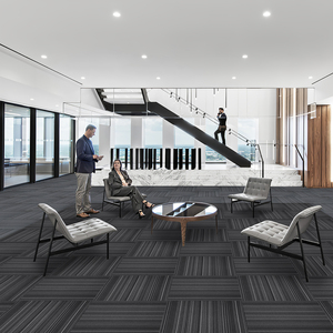 多层环形地毯砖50x50沥青背衬中国现代地毯 - Product Image 1