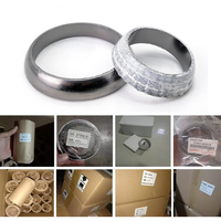 Harga pabrik 2 2.5 Gasket grafit knalpot donat permukaan melengkung untuk pipa knalpot tabung Muffler