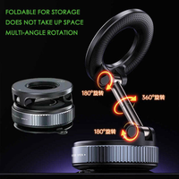 Support magnétique pour téléphone Great Roc K007, rotation à 360°, portable, en ABS, compatible avec tous les téléphones mobiles, pour tableau de bord de voiture, bureau, lit, bureau