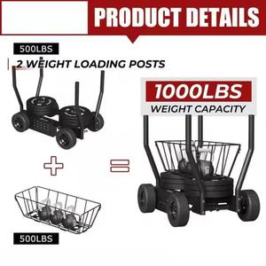 Carro de Empuje Multifuncional para Gimnasio con Soporte para Discos de Pesas y Cuerda de Entrenamiento, Equipo de Fitness Comercial y Doméstico al por Mayor - Product Image 4