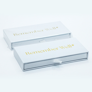 Sang trọng các tông trượt ngăn kéo đóng gói hộp cho sang trọng nhôm tấm QR huy chương QR thẻ - Product Image 2