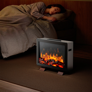 Chauffage électrique à convection compact simulant l'effet de flamme de bois, entièrement certifié pour une utilisation dans les salles de classe et les salons - Product Image 5