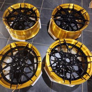2 pezzi colorato oro e nero ruote per autovetture <span class=keywords><strong>Mag</strong></span> 6x139.7 5X108 Sport di lusso auto cerchi 18 pollici per Suv Off Road - Product Image 1