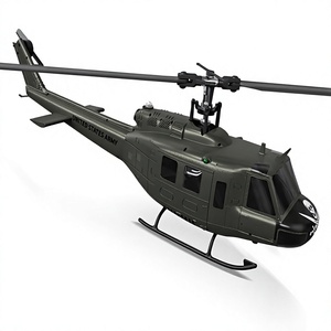 เฮลิคอปเตอร์บังคับวิทยุไฟฟ้า Iroquois <span class=keywords><strong>Huey</strong></span> ขนาด 27:1 แบบ 6CH Flybarless Brushless RTF พร้อมระบบ Gyro 6 แกน บินค้างอัตโนมัติ ทำจากพลาสติก สำหรับผู้ใหญ่ - Product Image 1