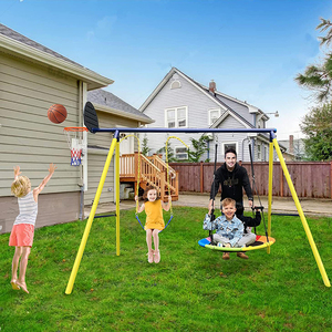 Mẫu Giáo Sân Chơi Ngoài Trời Kim Loại Đu Trẻ Em Vườn Trượt Đu Đặt Ngoài Trời Cho Trẻ Em - Product Image 5